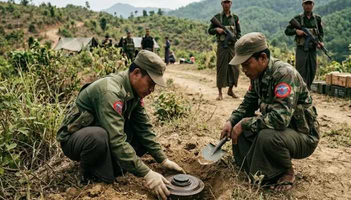 land mine